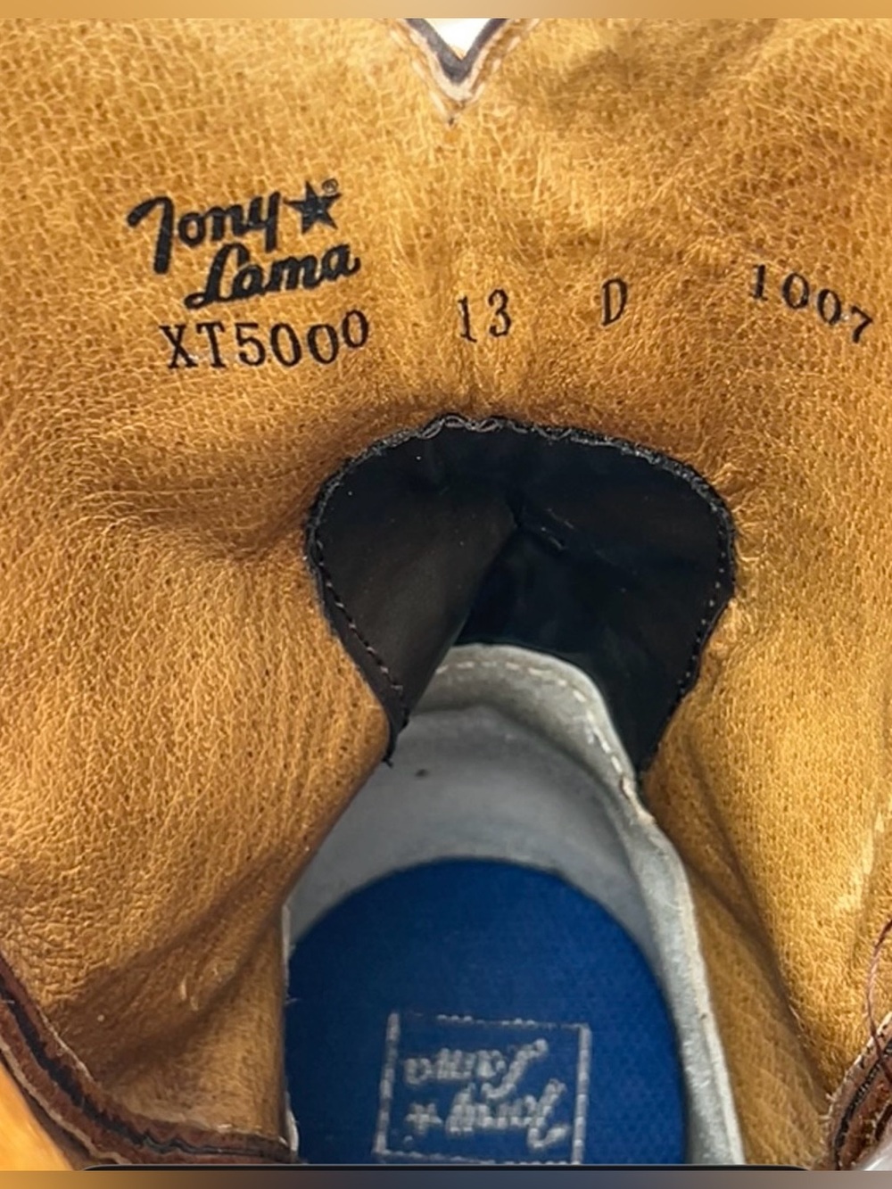 Tony Lama Men’s TLX Two-Tone Leather Performance Western and Work Boots Size 13D - Picture 10 of 16